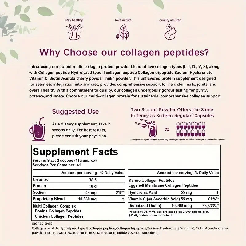 Premium Multi-Collagen Peptides Powder Optimal Health and Wellnes